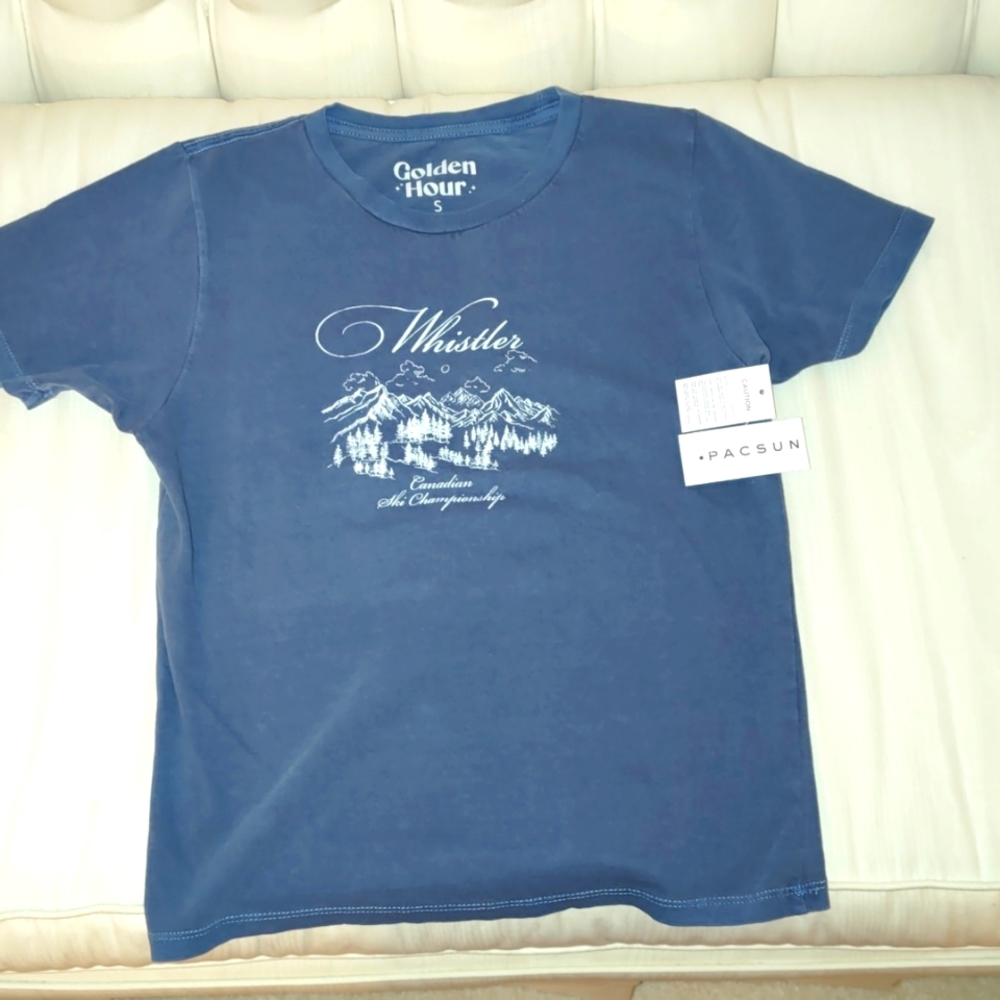 PacSun Navy women's size small shirt NWT